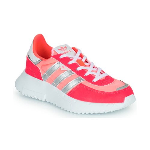 Schoenen Meisjes Lage sneakers adidas Originals RETROPY F2 C Roze / Zilver