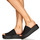 Schoenen Dames Leren slippers Steve Madden SLINKY Zwart