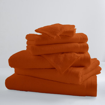 Wonen Handdoeken en washanden Tradilinge PAPAYE X2 Orange