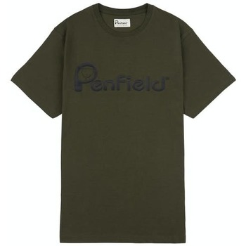 Textiel Heren T-shirts korte mouwen Penfield T-shirt  Bear Chest Groen