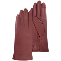 Accessoires Dames Handschoenen Isotoner gants femme smartouch cuir pleine fleur rouge 85222 Rood