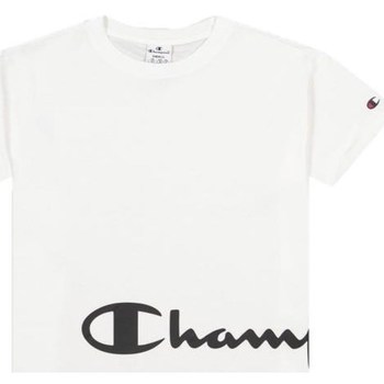 Textiel Dames T-shirts korte mouwen Champion Crewneck Tshirt Wit