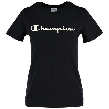 Textiel Dames T-shirts korte mouwen Champion Crewneck Tee Zwart