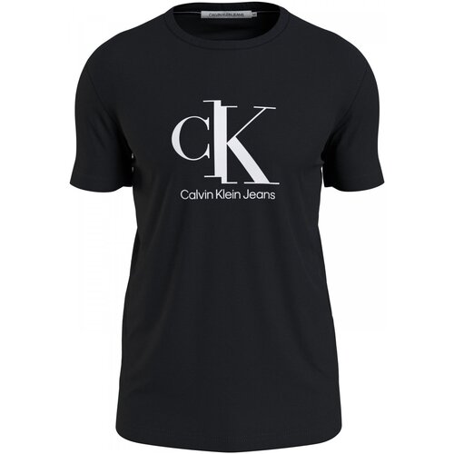 Textiel Heren T-shirts korte mouwen Calvin Klein Jeans J30J319713 Zwart
