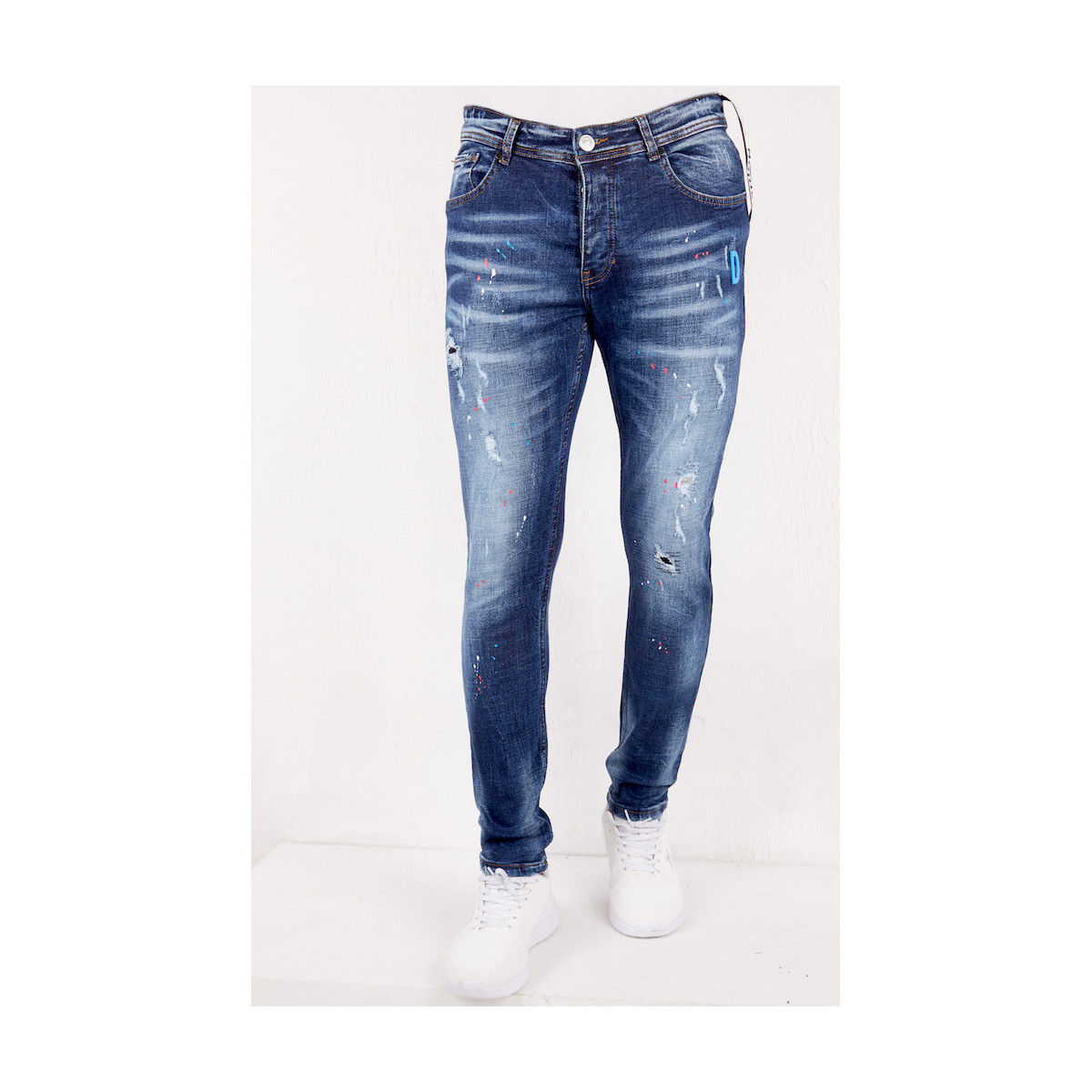 Textiel Heren Skinny jeans True Rise Jeans Paint Splatter DC Blauw