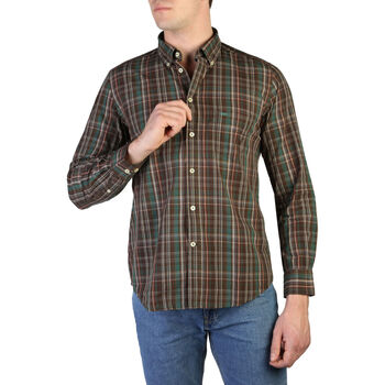 Textiel Heren Overhemden lange mouwen Carrera - 213B_1230A Brown