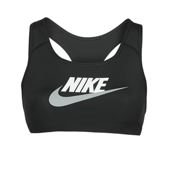 Textiel Dames Sport BHs Nike Swoosh Medium-Support Non-Padded Graphic Sports Bra  zwart / Wit / Particle / Grey