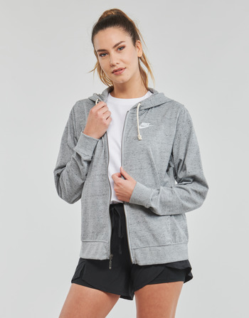Textiel Dames Sweaters / Sweatshirts Nike Full-Zip Hoodie Dk / Grey / Heather / Wit