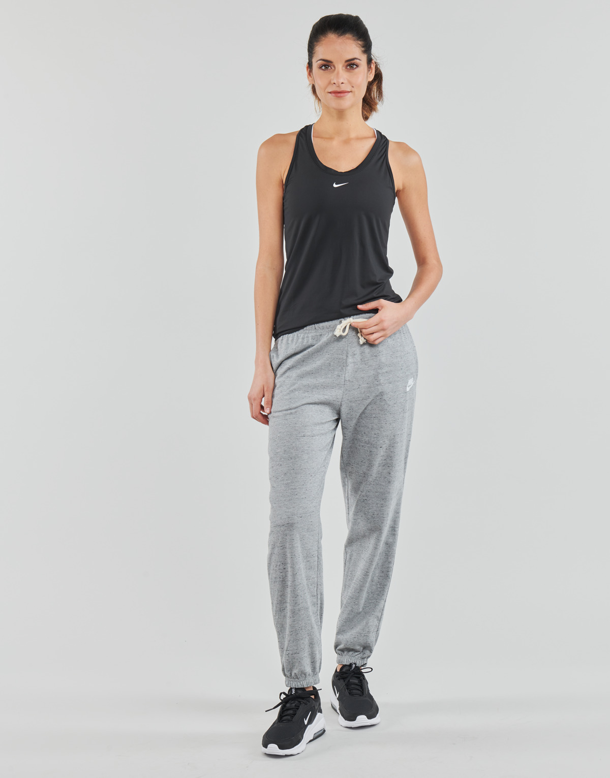 Textiel Dames Trainingsbroeken Nike GYM VNTG EASY PANT Dk / Grey / Heather / Wit