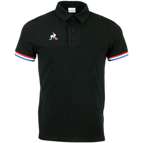 Textiel Heren T-shirts & Polo’s Le Coq Sportif Polo Presentation Zwart