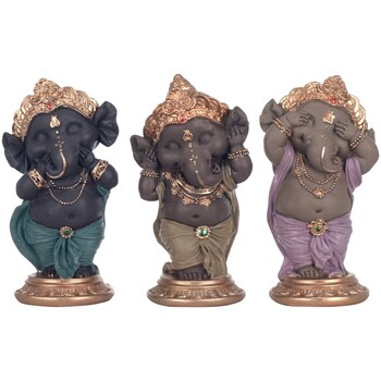Wonen Beeldjes Signes Grimalt Figuur Ganesha 3 Eenheden Multicolour