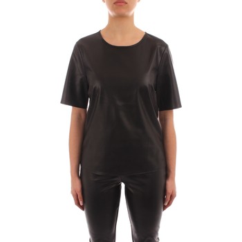Textiel Dames T-shirts korte mouwen Calvin Klein Jeans K20K203567 Zwart