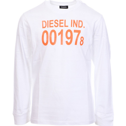 Textiel Jongens T-shirts & Polo’s Diesel  Wit