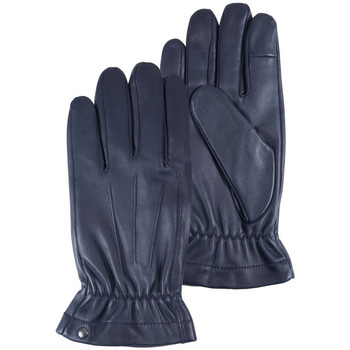 Accessoires Heren Handschoenen Isotoner gants homme cuir marine 95296 Blauw