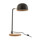 Wonen Tafellampen J-line LAMPE DE BUR EVY MET/BS NO/NA (23x18x48cm) Zwart