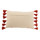 Wonen Kussens J-line COUSSIN PLAG RAY RECT COT CORA Rood