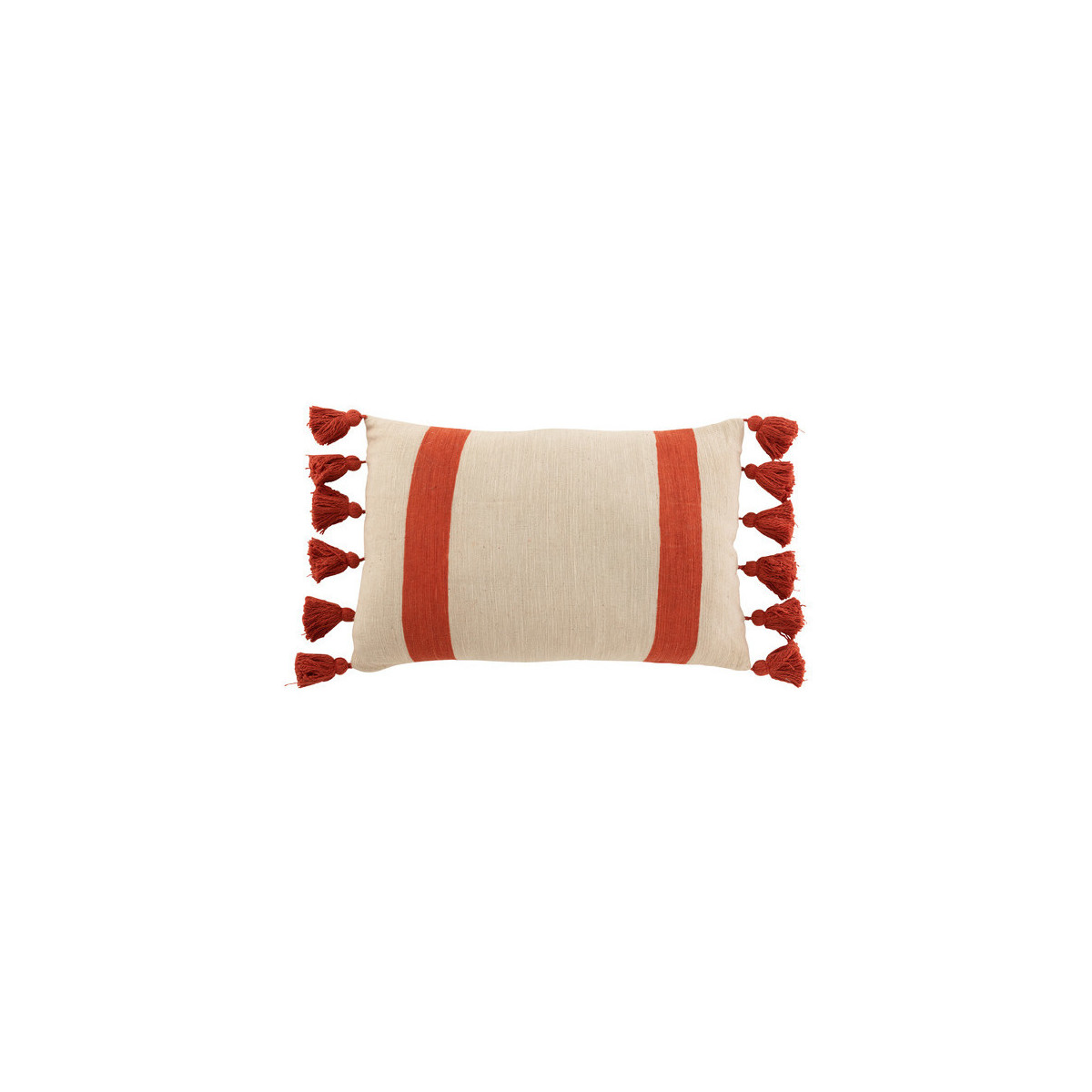 Wonen Kussens J-line COUSSIN PLAG RAY RECT COT CORA Rood