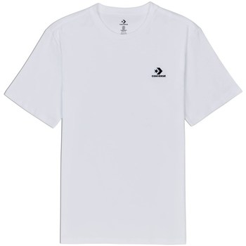 Textiel Heren T-shirts korte mouwen Converse Embroidered Star Chevron Wit