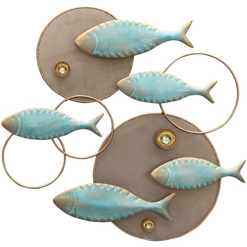Wonen Beeldjes Signes Grimalt Ornament Wall Fish Blauw