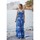 Textiel Dames Lange jurken Isla Bonita By Sigris Lange Midi-Jurk Blauw