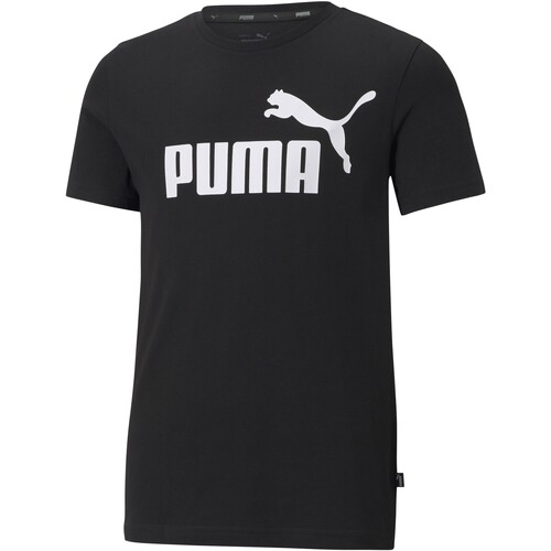 Textiel Meisjes T-shirts korte mouwen Puma 179925 Zwart