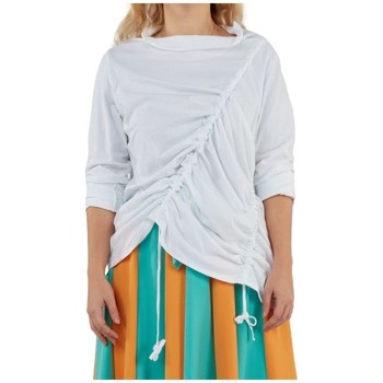 Textiel Dames Tops / Blousjes Wendy Trendy Top 110587 - White Wit