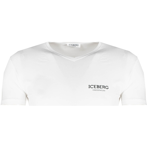 Textiel Heren T-shirts korte mouwen Iceberg ICE1UTS02 Wit