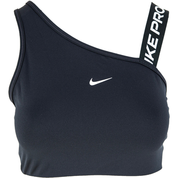 Textiel Dames Sport BHs Nike Dri-Fit Swoosh Medium Support 1 Piece Pad Asymmetrical Zwart