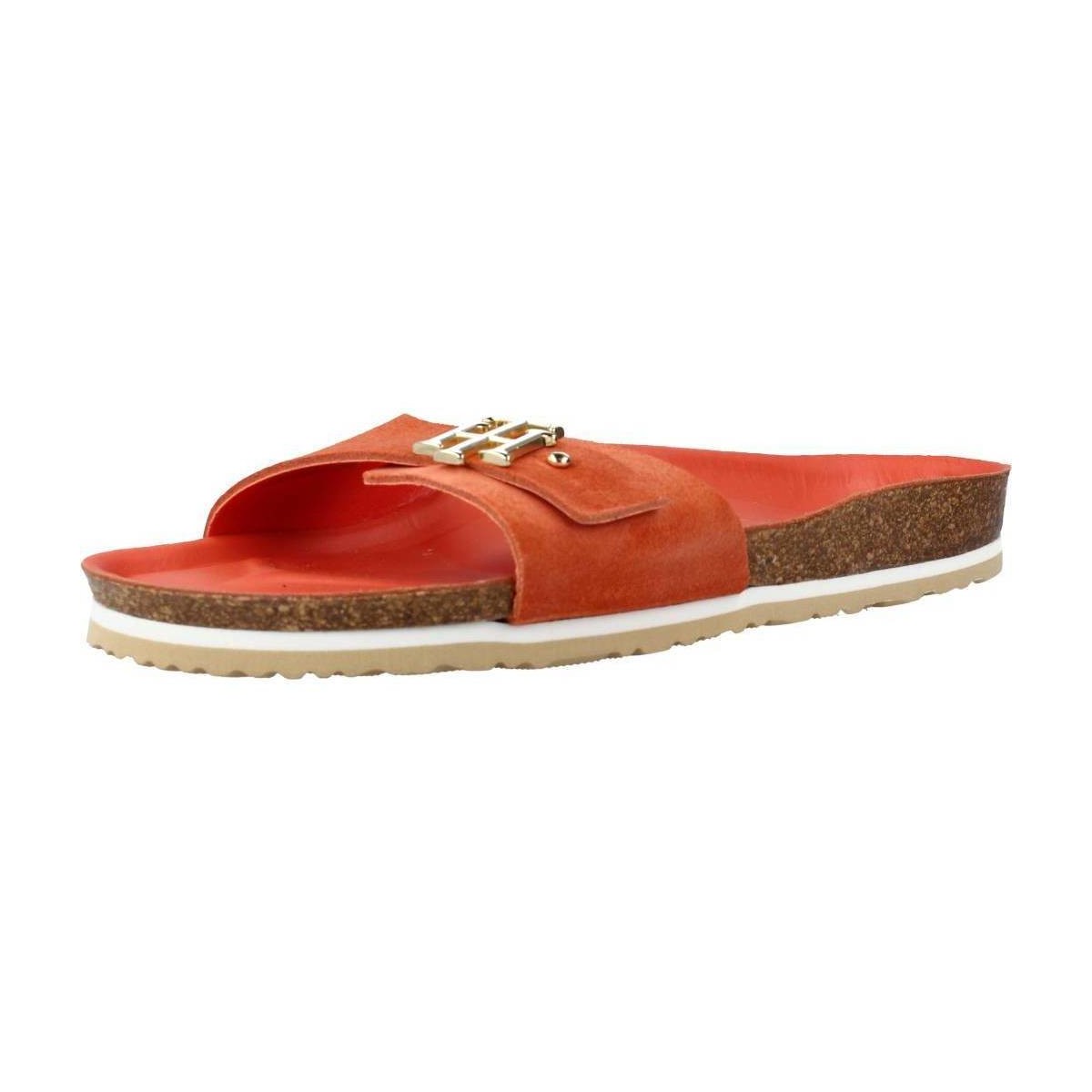 Schoenen Dames Sandalen / Open schoenen Tommy Hilfiger TH M0LDED FOOTBED FLAT S Orange
