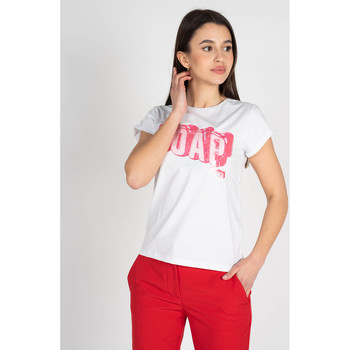 Textiel Dames T-shirts korte mouwen Pinko 1V10Q8 Y81C | Annuvolare T-shirt Wit