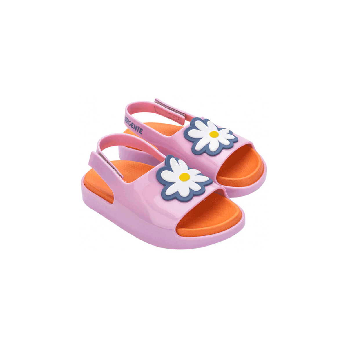 Schoenen Kinderen Sandalen / Open schoenen Melissa MINI  Cloud Slide + Fábula B - Pink Orange Roze