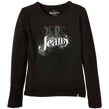 Textiel Meisjes T-shirts korte mouwen Pepe jeans  Zwart