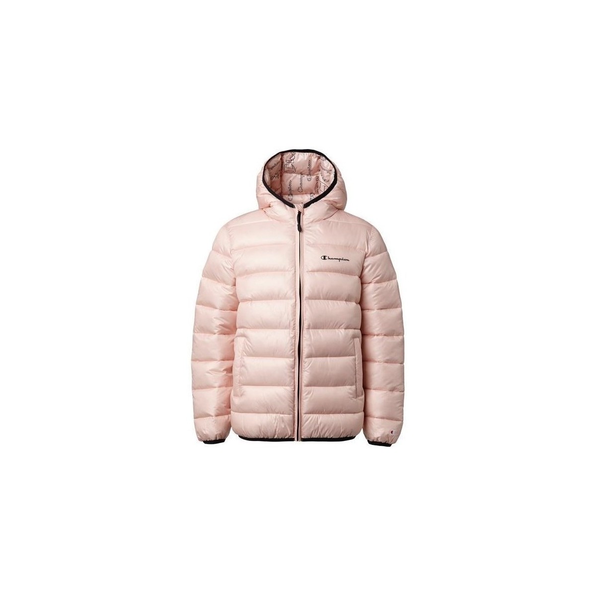 Textiel Meisjes Jacks / Blazers Champion Hooded Jacket Roze