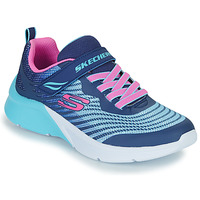 Schoenen Meisjes Lage sneakers Skechers MICROSPEC Blauw / Roze