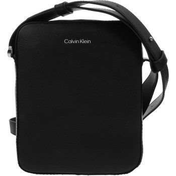 Tassen Handtassen kort hengsel Calvin Klein Jeans Minimalism Reporter Zwart
