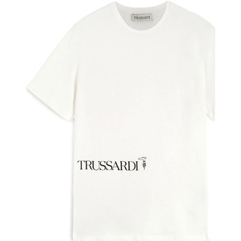 Textiel Heren T-shirts korte mouwen Trussardi 52T00596-1T005381 Wit