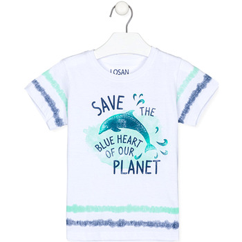 Textiel Kinderen T-shirts & Polo’s Losan 215-1017AL Wit