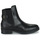 Schoenen Dames Laarzen Tommy Hilfiger Coin Leather Flat Boot Zwart