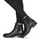 Schoenen Dames Laarzen Tommy Hilfiger Coin Leather Flat Boot Zwart