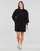 Textiel Dames Korte jurken Karl Lagerfeld FABRIC MIX SWEATDRESS Zwart