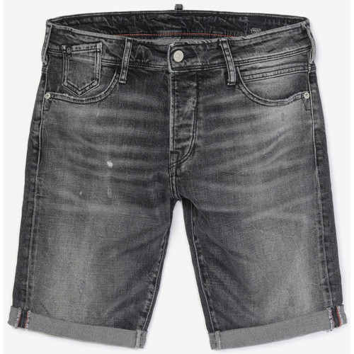 Textiel Heren Korte broeken / Bermuda's Le Temps des Cerises Bermuda short van jeans LAREDO Zwart