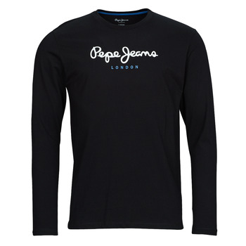 Textiel Heren T-shirts met lange mouwen Pepe jeans EGGO LONG Zwart