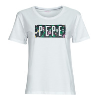 Textiel Dames T-shirts korte mouwen Pepe jeans PATSY Wit