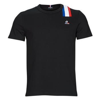 Textiel Heren T-shirts korte mouwen Le Coq Sportif TRI TEE SS N 1 Zwart