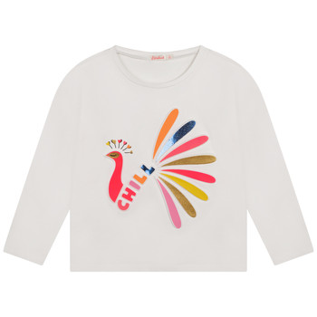 Textiel Meisjes T-shirts met lange mouwen Billieblush U15A38-121 Wit