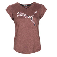 Textiel Dames T-shirts korte mouwen Puma TRAIN FAVORITE HEATHER CAT Violet