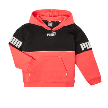 Textiel Meisjes Sweaters / Sweatshirts Puma PUMA POWER COLORBLOCK HOODIE Zwart / Orange