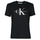 Textiel Dames T-shirts korte mouwen Calvin Klein Jeans CORE MONOGRAM REGULAR TEE Zwart