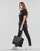 Textiel Dames T-shirts korte mouwen Calvin Klein Jeans CORE MONOGRAM REGULAR TEE Zwart