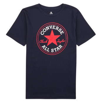 Textiel Jongens T-shirts korte mouwen Converse CORE CHUCK PATCH TEE Marine